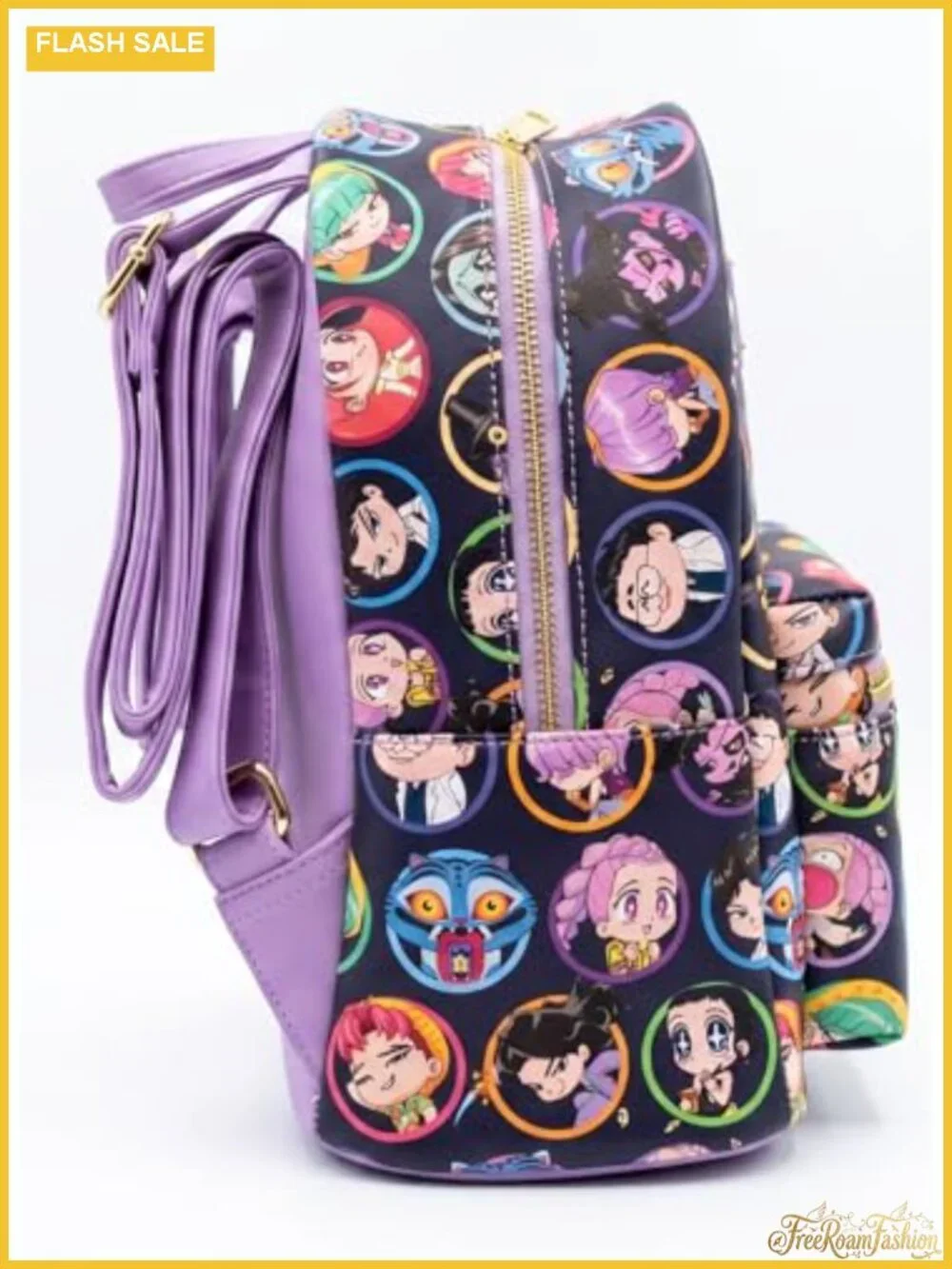 Kpop Demon Hunters Chibi Character Mini Backpack All-Over Print Kawaii